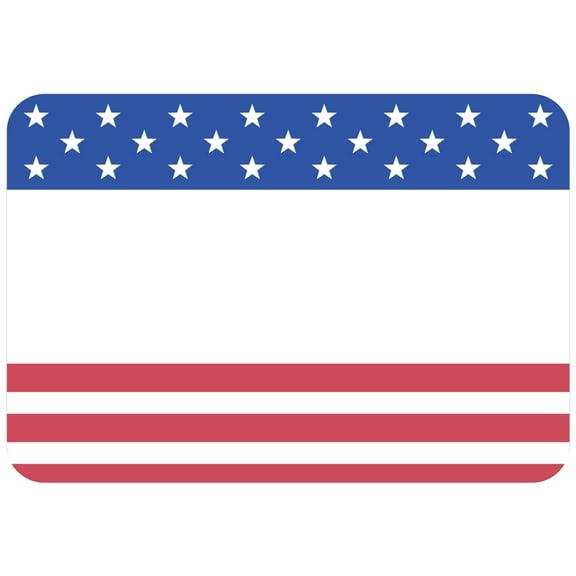 Avery Name Tag, American Flag, 2-1/3" x 3-3/8", 80 Stickers (80024)
