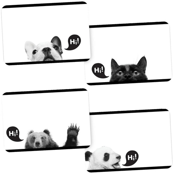 Avery Name Tags, Cute Animals, 2-1/3" x 3-3/8", 80 Stickers (80028)