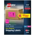 thumbnail image 1 of Avery Shipping Labels, , Neon Magenta, 200 Total (5948), 1 of 8