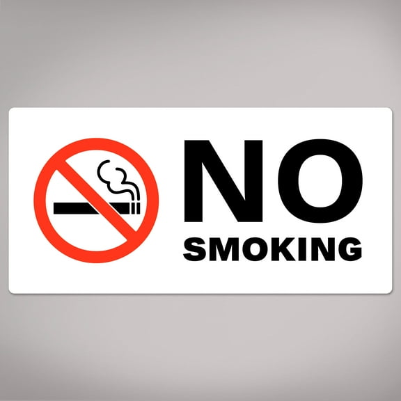 Avery No Smoking Labels, 2" x 4", 20 Total