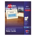 thumbnail image 1 of Avery Note Cards with Matching Envelopes, Inkjet, 80 lb, 4.25 x 5.5, Embossed Matte Ivory, 60 Cards, 2 Cards/Sheet, 30 Sheets/Pack (8317), 1 of 1