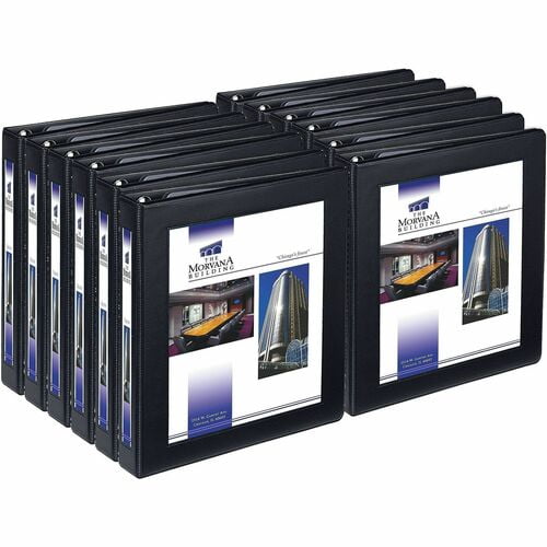 Avery One Touch EZD Locking Ring View Binders, 1" Binder Capacity, Letter, 8 1/2" x 11" Sheet Size, 275 Sheet Capacity, 1 2/5" Spine Width, 1" Ring (68054CT) | 2 Cartons (24 Total)