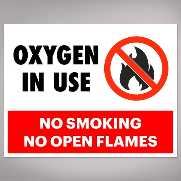 Avery Oxygen in Use No Smoking Labels, 8.5" x 11", 5 Total