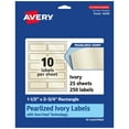 thumbnail image 1 of Avery Pearlized Ivory Rectangle Labels, 1.5" x 3.75", 250ct, 1 of 11