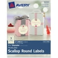 thumbnail image 1 of Avery Pearlized Scallop Round Labels, 27pk, 1 of 2