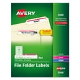 thumbnail image 1 of Avery Permanent TrueBlock File Folder Labels with Sure Feed Technology 0.66 x 3.44, White, 30/Sheet, 50 Sheets/Box, 1 of 6