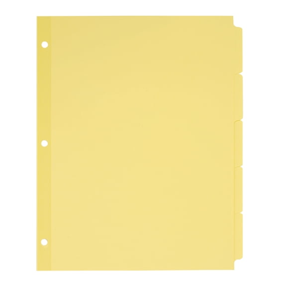 Avery Plain Tab Write & Erase Dividers, 5 Tabs, Buff, 36 Sets (11501)