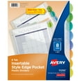 thumbnail image 1 of Avery Plastic 8-Tab Dividers with Pockets, Style Edge (11293), 1 of 10