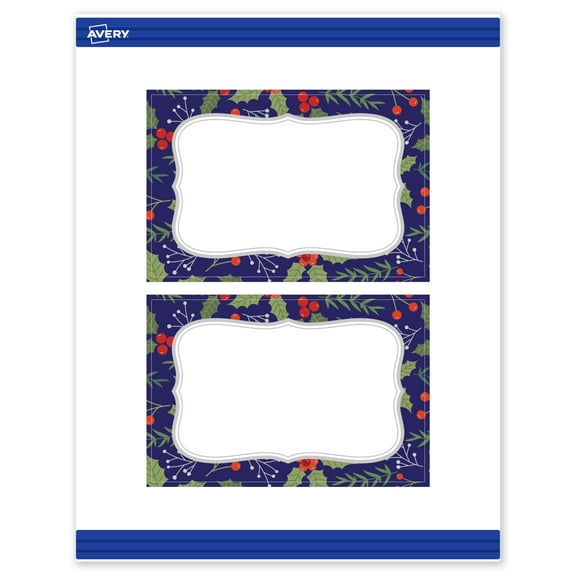 Avery Postcards, 4" x 6", Silver-Navy, Matte, 20ct