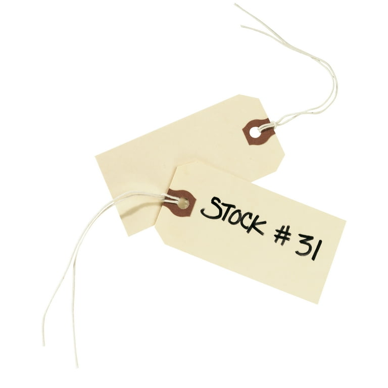 Manila Tags With String Hang Shipping Label Scrapbook Strung Sizes