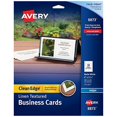 thumbnail image 1 of Avery Printable Business Cards, Inkjet Printers, 200 Cards, 2 x 3.5, Clean Edge, Heavyweight, Linen Textured (8873), 1 of 3