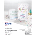 thumbnail image 1 of Avery Half-Fold Greeting Cards & Envelopes, Textured White (3378), 1 of 10