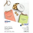 thumbnail image 1 of Avery Printable Oval Labels, 1.5" x 2.5", Clear, 180ct (22854), 1 of 8