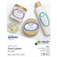 thumbnail image 1 of Avery Oval Labels, 2" x 3-1/3", Glossy White, 80ct (22820), 1 of 9