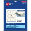Avery 16150 Customizable Two-Sided Printable Door Hangers with Tear ...