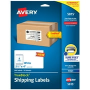 Avery Printable Shipping Labels, 2.5" x 4", 200 Labels 5815