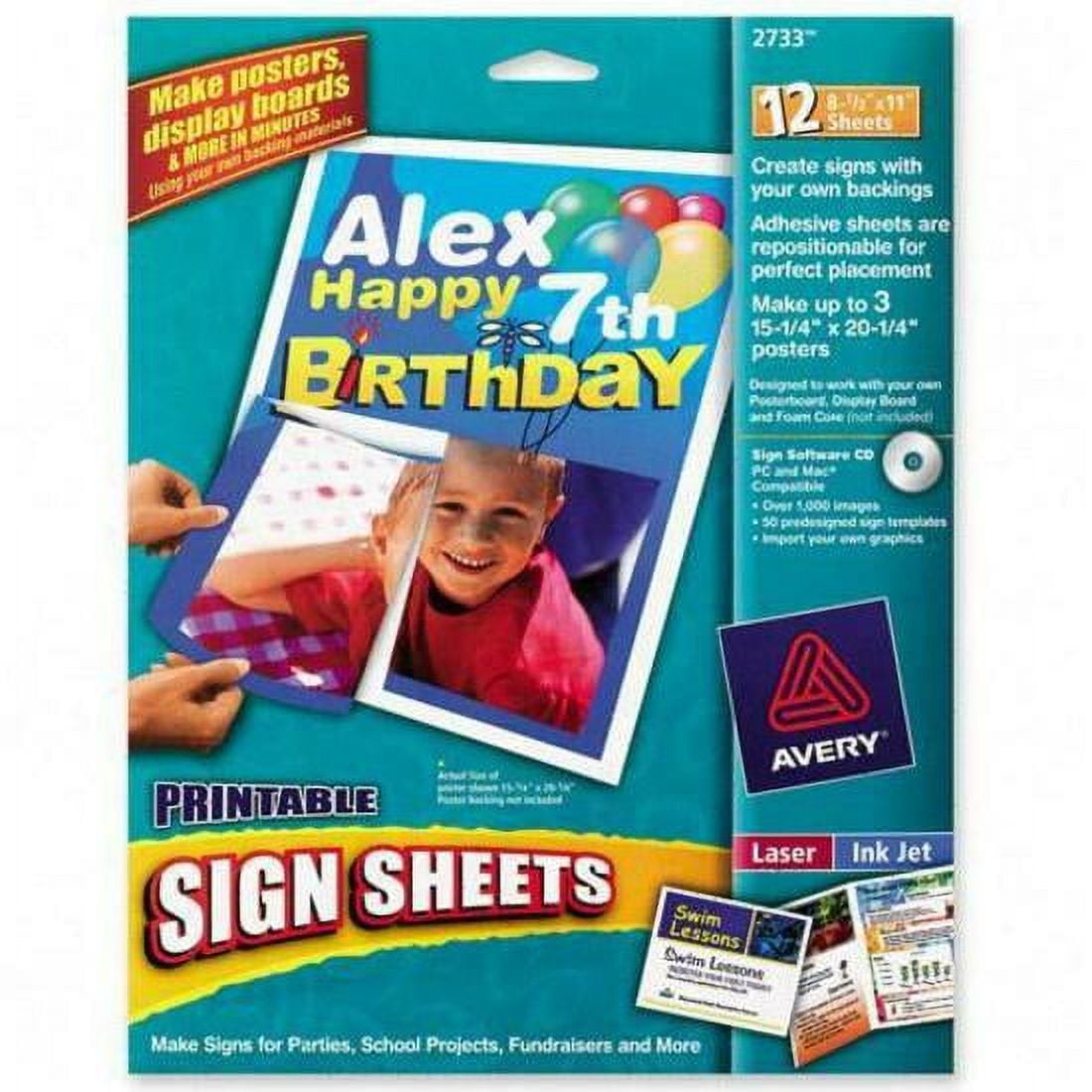 Avery Printable Sign Sheet Walmart com Avery Printable Sign Sheet Walmart com