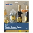thumbnail image 1 of Avery Printable Sticker Paper, 8.5" x 11", Gold, Inkjet Printer, 5 Craft Paper Sheets (4395), 1 of 4