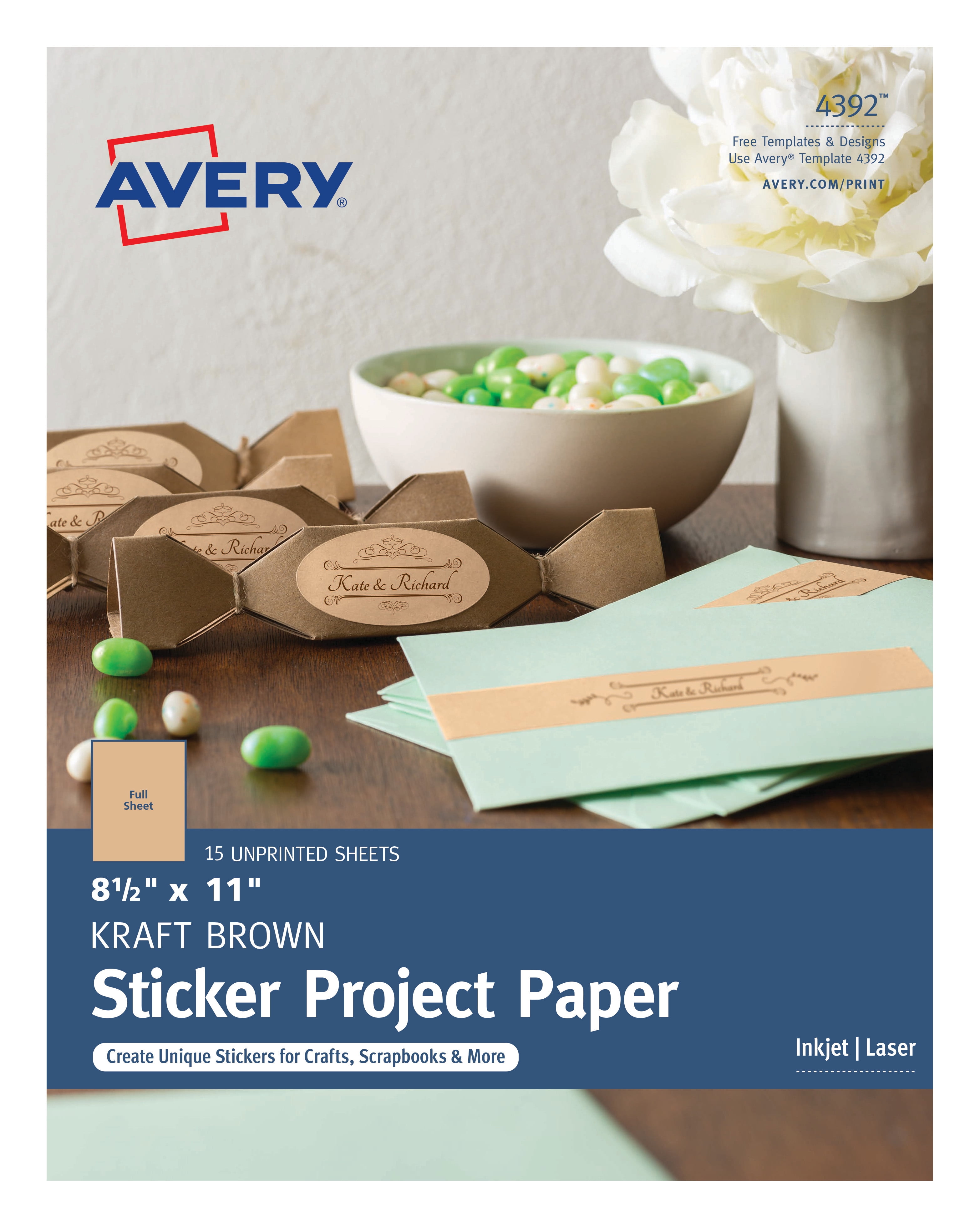 Avery Reinforcement Labels, 1/4 Diameter, Permanent Adhesive, Assorted  Metallic Colors, Non-Printable, 12 Packs, 3,360 Page Reinforcement Stickers  (21920)