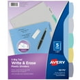 thumbnail image 1 of Avery Big Tab Write & Erase Plastic Dividers, 5 Tabs (16170), 1 of 9