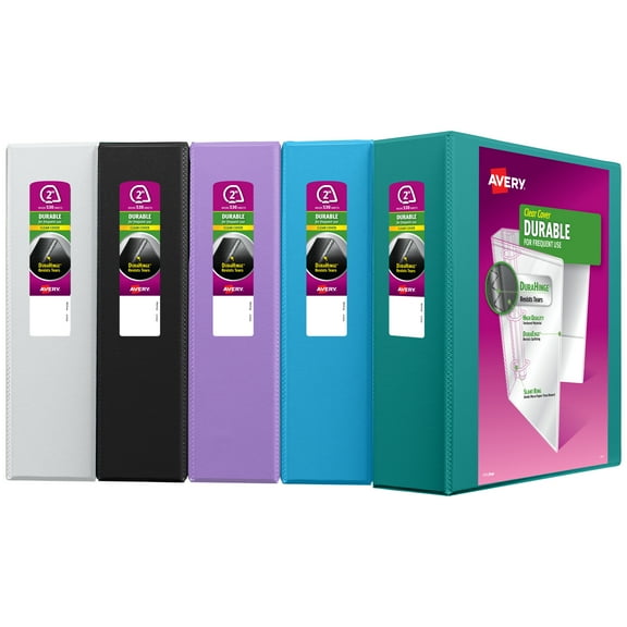 Avery Durable View 2" Binder, Color Received Will Vary (17038)