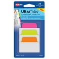 thumbnail image 1 of Avery(R) Multiuse Ultra Tabs(R) 74753, Neon (Pink, Green, Orange), 2" x 1-1/2", Pack of 24 Repositionable, Two-Side Writable Tabs, 1 of 8
