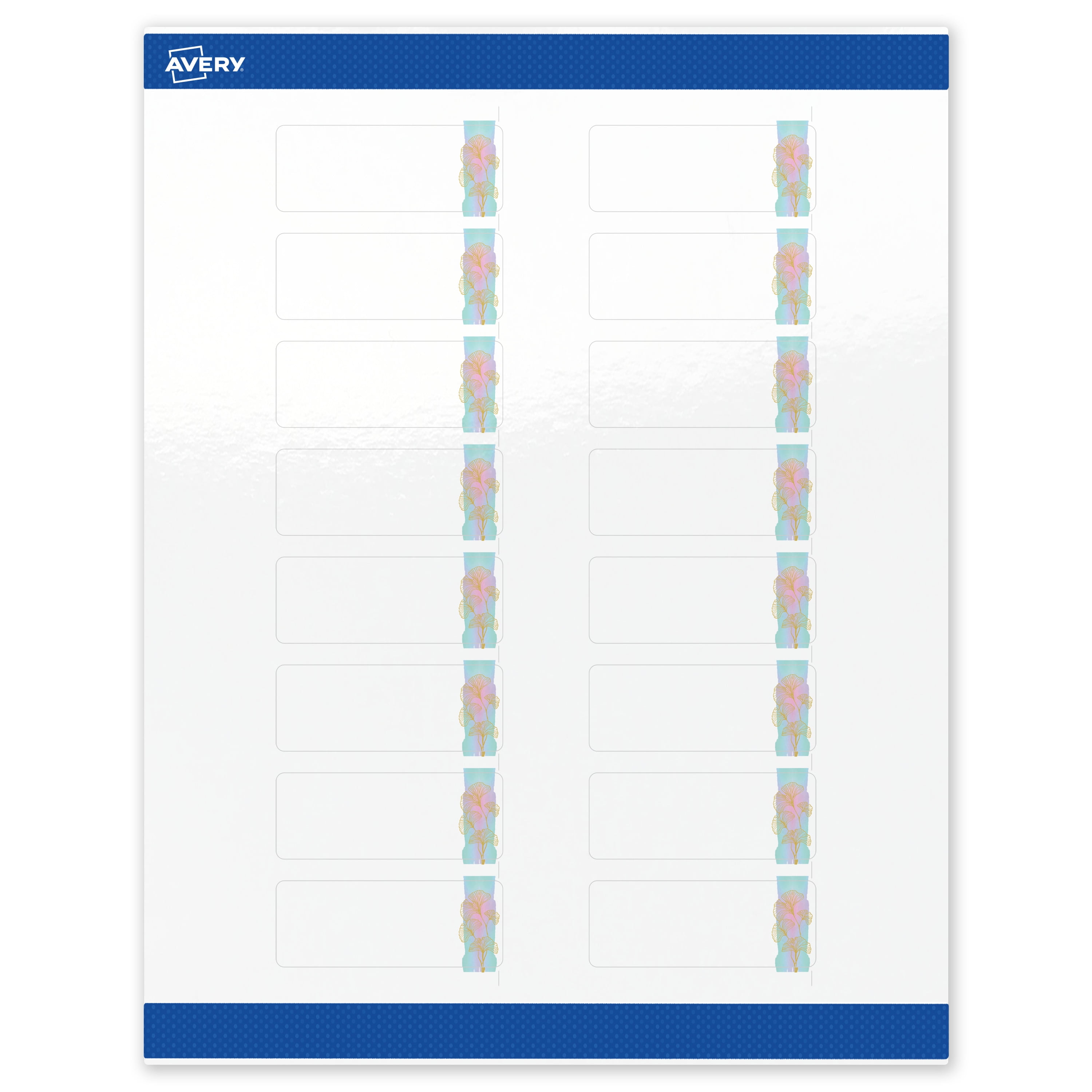 Avery Rectangle Address Labels, Floral Design, 1" x 2-5/8" - Walmart.com