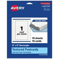 Avery Rectangle Postcards , 6" x 9", Textured Matte, 10 Total