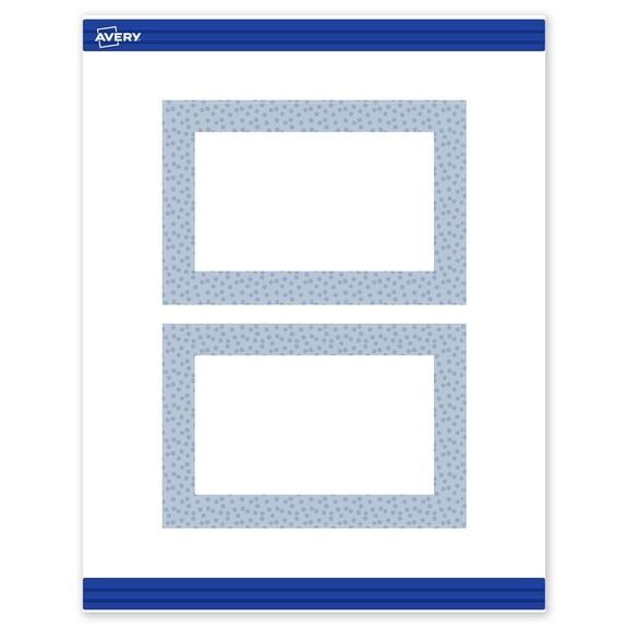 Avery Rectangle Postcards, Polka Dots Design, 4" x 6", 20ct