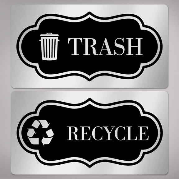 Avery Recycle and Trash Stickers, 2" x 3-3/4", 8 Total