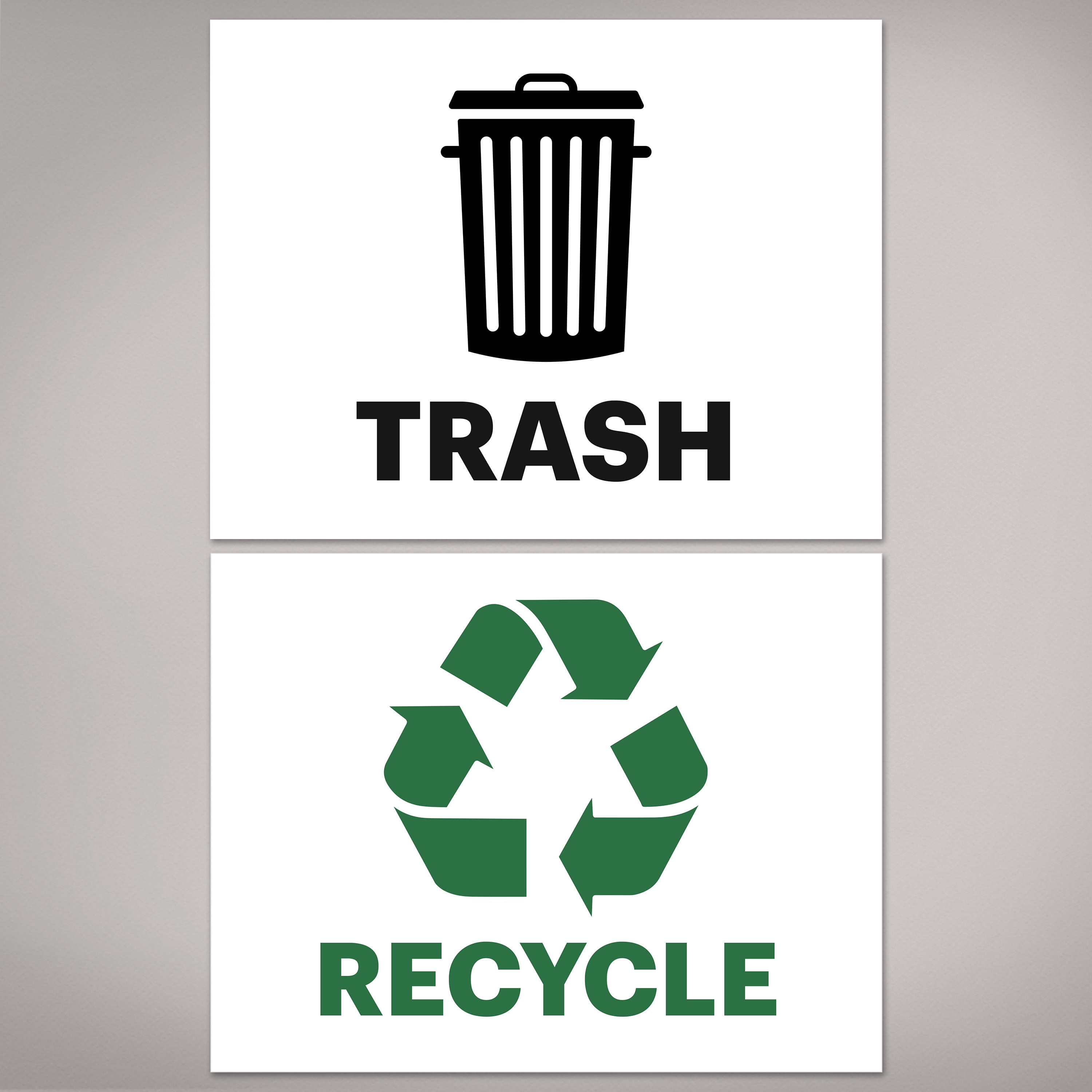 Avery Recycle and Trash Stickers, 8-1/2