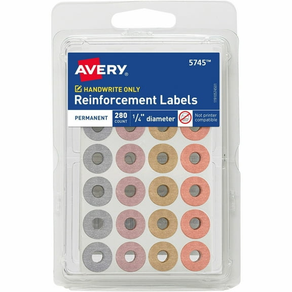 Avery�� Self-Adhesive Reinforcement Labels
