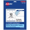 thumbnail image 1 of Avery Removable Arched Square Labels, 2" x 2-3/16", 600ct, 1 of 10