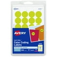 thumbnail image 1 of Avery Removable Labels, 3/4", Neon Yellow, 1,008ct (5470), 1 of 6