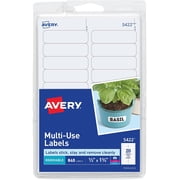 Avery Removable Labels, Removable Adhesive, 1/2" x 1-3/4", 840 Labels (5422)