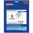 thumbnail image 1 of Avery Removable Rectangle Labels, 2-1/3" x 3-3/8", 90ct, 1 of 10