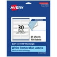 thumbnail image 1 of Avery Removable Rectangle Labels, 2/3" x 3-7/16", 750ct, 1 of 10
