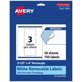 thumbnail image 1 of Avery Removable Rectangle Labels, 2.5" x 4", 150ct, 1 of 10