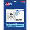 thumbnail image 1 of Avery Removable Rectangle Labels, .75" x 2.25", 3,000ct, 1 of 10