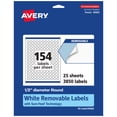 thumbnail image 1 of Avery Removable Round Labels, .5" Diameter, 3,850ct, 1 of 10