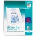 thumbnail image 1 of Avery® Report Cover - 1/8" Folder Capacity - 20 Sheet Capacity - Poly - White, Clear - 50 / Box | Bundle of 10 Boxes, 1 of 1