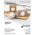 thumbnail image 1 of Avery Round Labels, Glossy White, 2" Diameter, 120ct (22807) - 5 Pack, 1 of 8