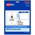 thumbnail image 1 of Avery  Scalloped Edge Postcards, 3 .5" x 5", Matte White, 40 Total, 1 of 6