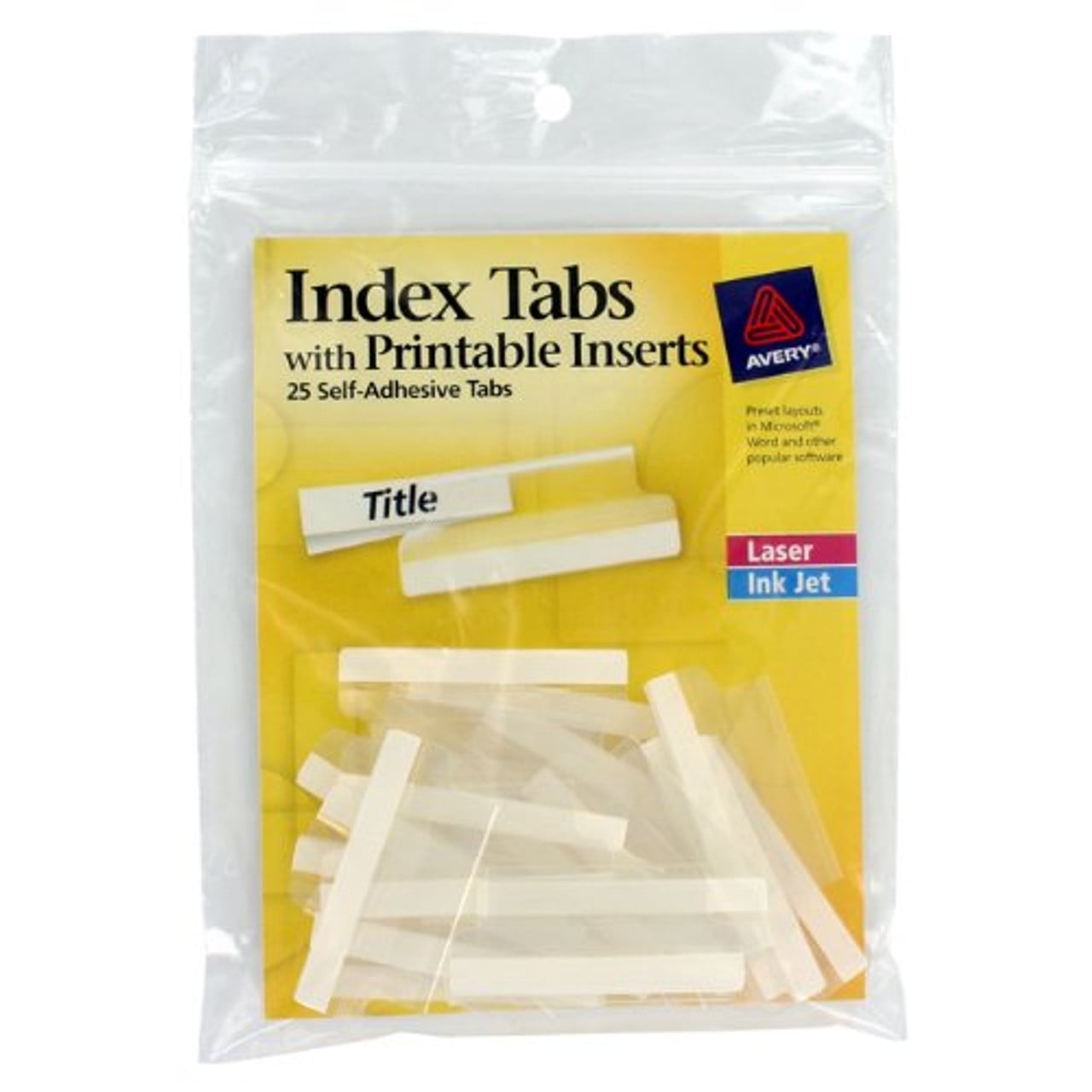 Avery Self adhesive Index Tabs With Printable Insert Print on 25 avery-self-adhesive-index-tabs-with-printable-insert-print-on-25