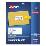 Avery Shipping Labels, 2" x 4", White, 250 Labels (8163)