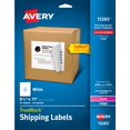 Avery Shipping Labels, White, 81/2" x 11", True Block, Laser/Inkjet