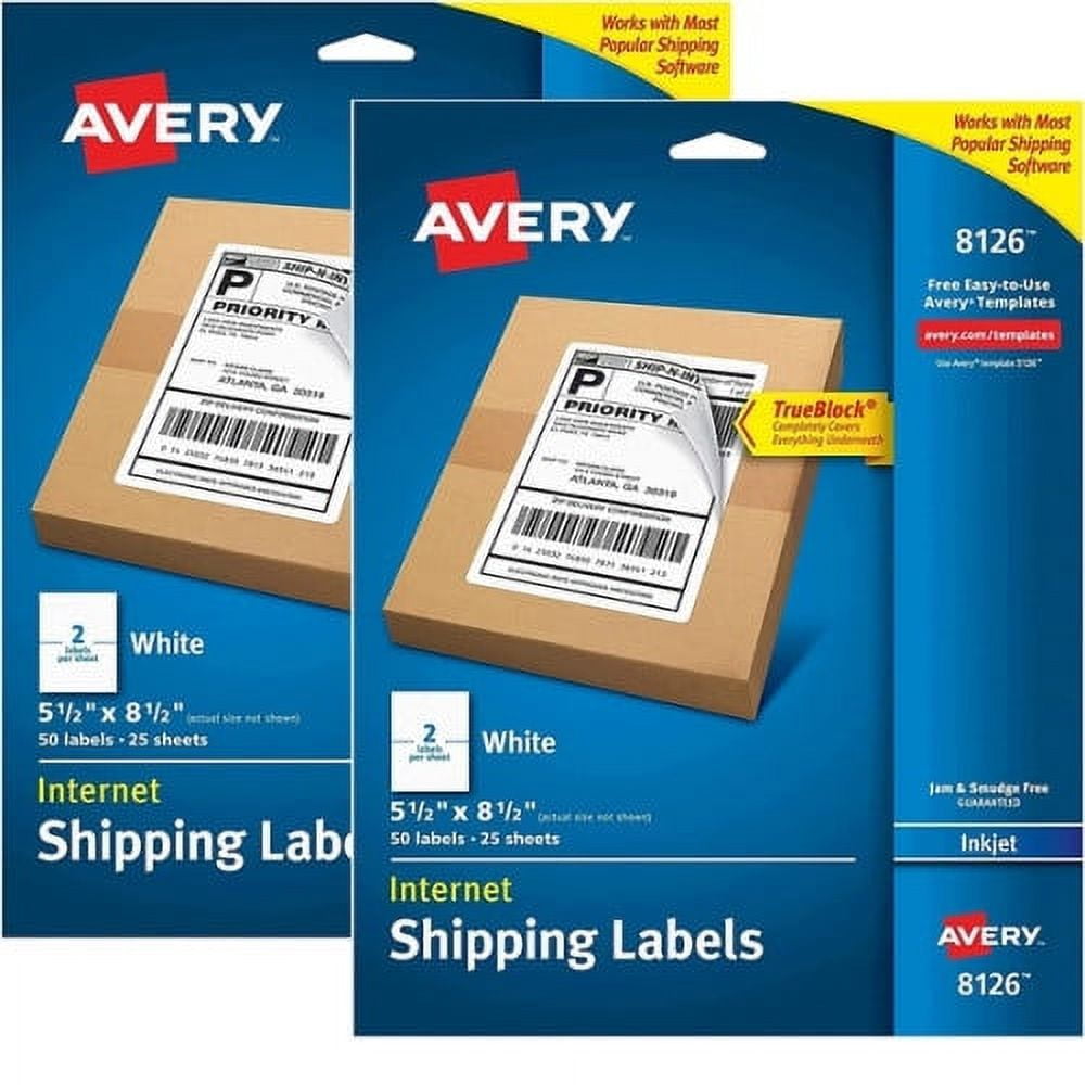 Shipping Labels 1x2 5/8 Wing Office 3000 Premium Shipping Labels - 1