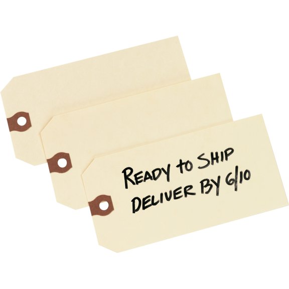 Avery�� Shipping Tags, Manila, Unstrung, 5-1/4" x 2-5/8" , 1,000 Tags (12306)