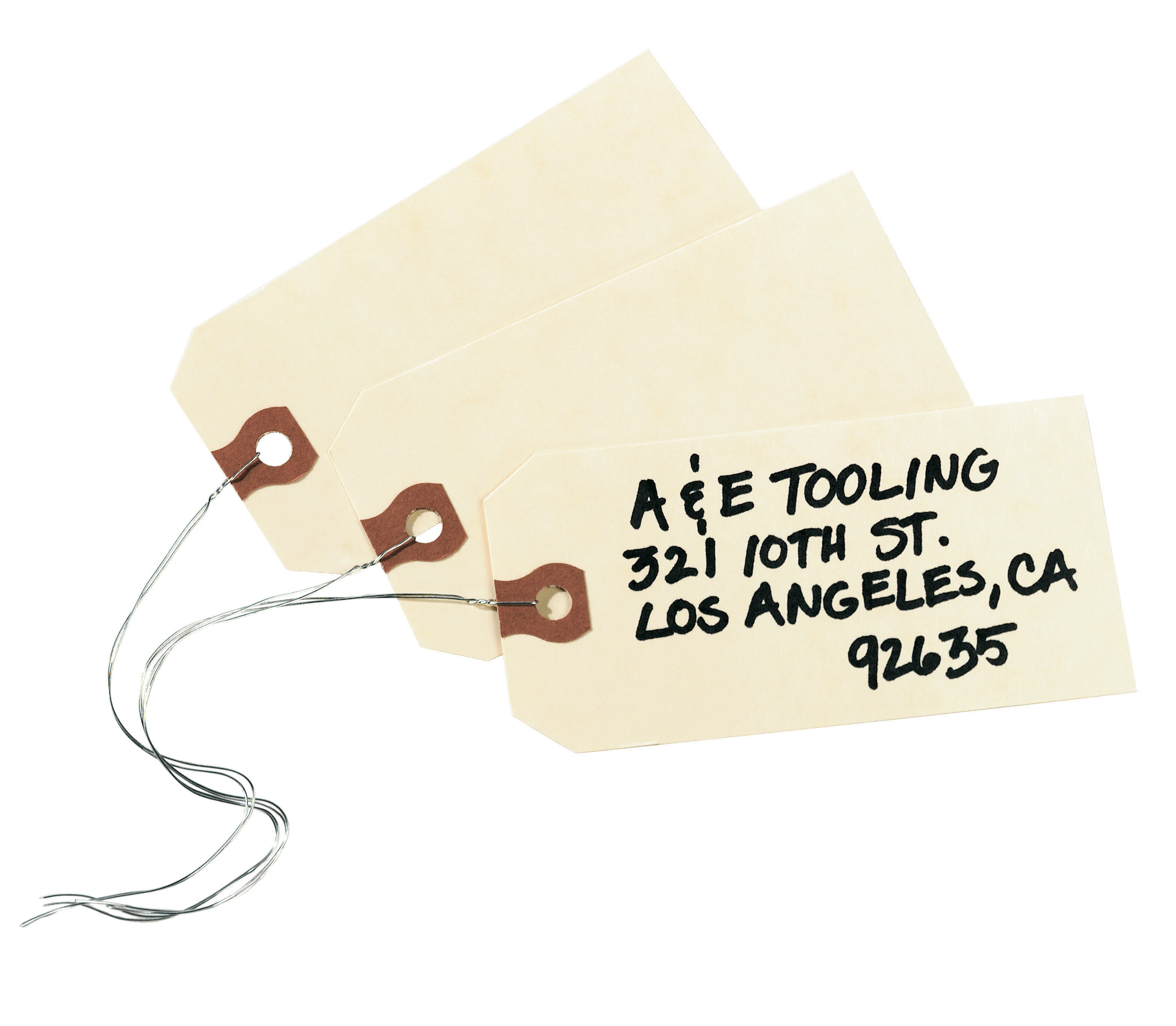 Avery Shipping Tags with Wire, 11.5 pt. Stock, 41/4" x 21/8", 1,000