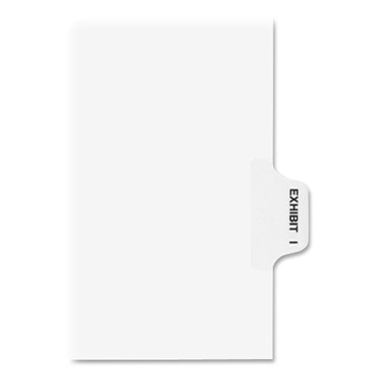 Avery Sidetab Legal Exhibit Index Dividers Printed"i" 8.50" X 11
